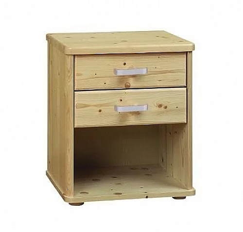 059S Noční stolek Robin NS 2 zásuvky - smrk 