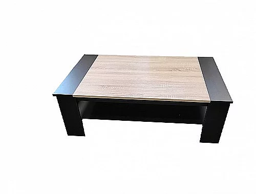 Konferenční stůl BERN  černá/dub sonom