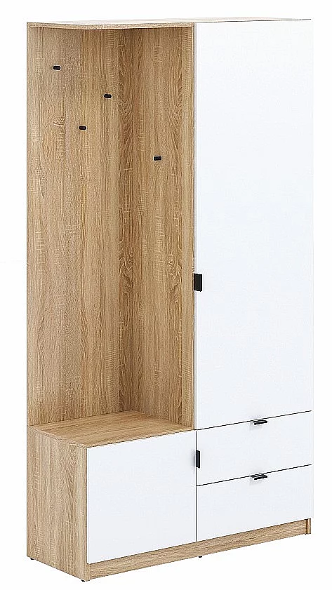 Předsíňová stěna COMPACT dub sono/bílá