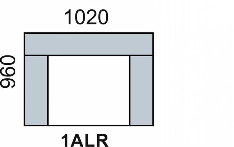 AVA TEMPO: 1ALR jednosed-křeslo s područkami