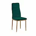 Židle, smaragdová, velvet látka / dub, COLETA NOVA