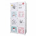Dětská modulární skříň, šedý / dětský vzor, ATREY