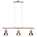 Visící lampa v retro stylu, kov, rose gold, AVIER TYP 4