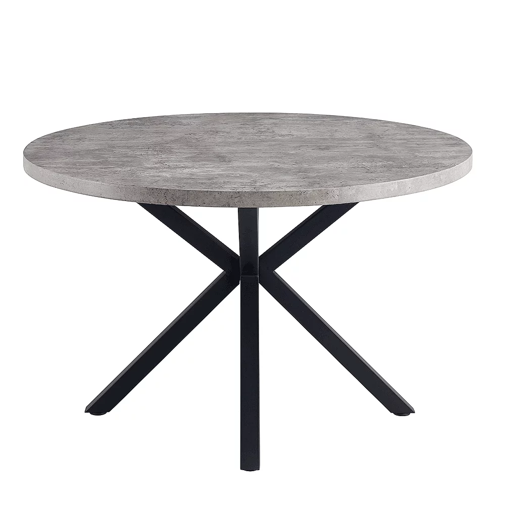 Jedálenský stůl, betón / čierna, MEDOR