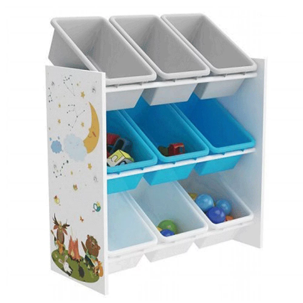 Organizér / regál na hračky, vícebarevná / vzor, DARLING TYP 3