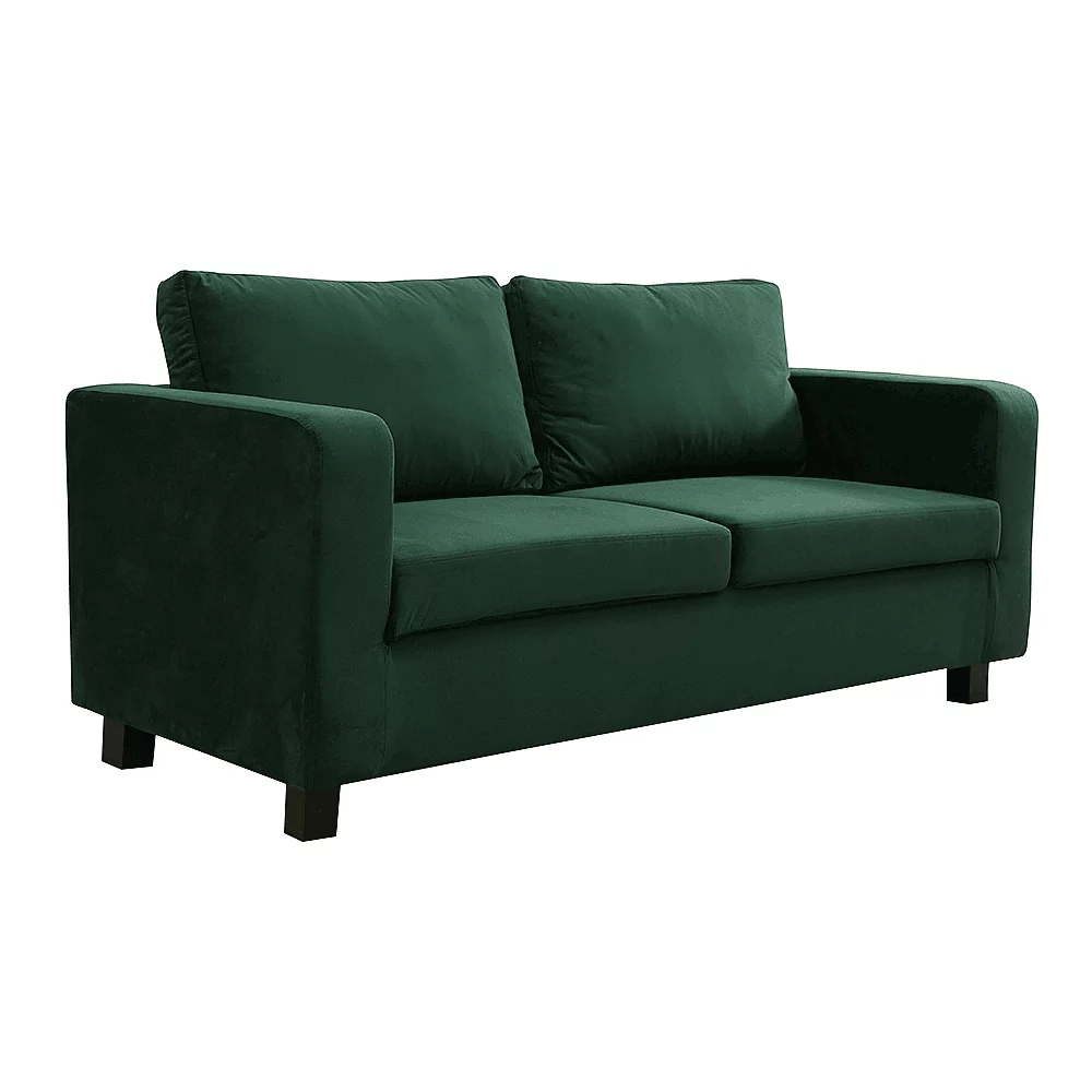 Celočalouněná pohovka, 3-sed, smaragdová látka, LUANA