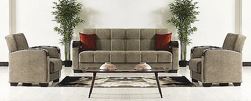 Sedací souprava MERCAN 3R+1+1 šedá látka