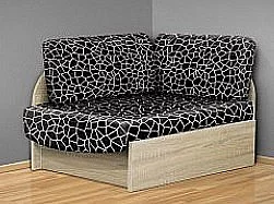 Křeslo rozkládací ADAM rohové dub sono/černá