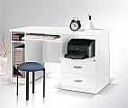 PC stůl PC MAX 130 bílá
