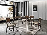 Jídelní set IVO stůl + TARA židle 4ks ořech 3