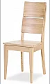 SPRING K2 Dřevěná jídelní židle s čalouněným/masivním sedákem