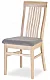 TAKUNA - Kvalitní masivní jídelní židle s čalouněným sedákem - buk/dub