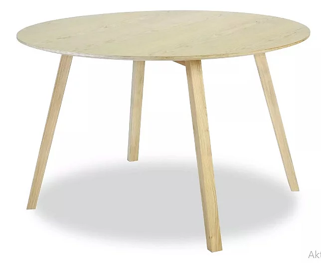 APOLLO KULATÝ BUK/DUB Kulatý stůl Apollo z mdf a masivu dřeva.