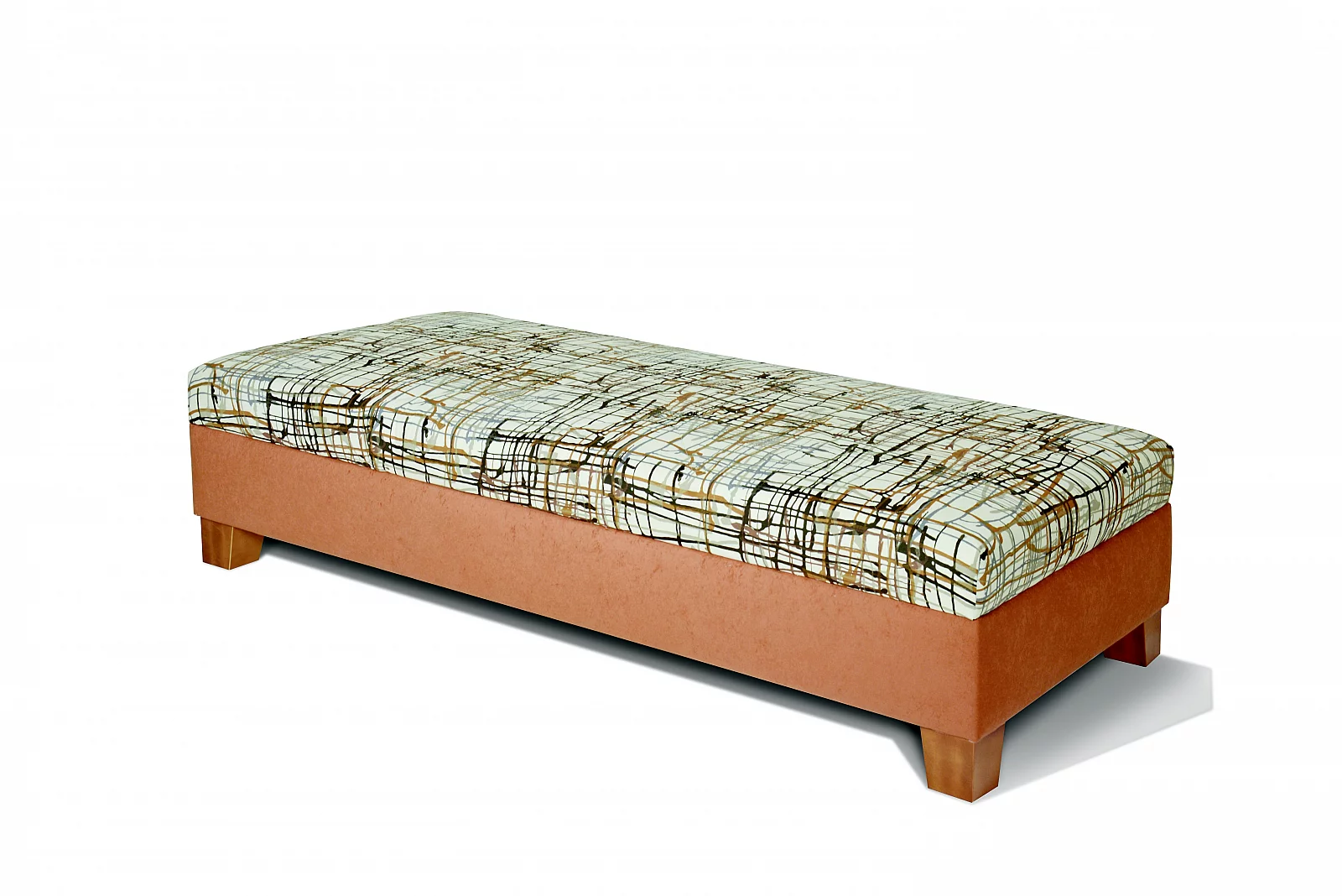 VARIO bez čel - čelouněná postel s úložným prostorem