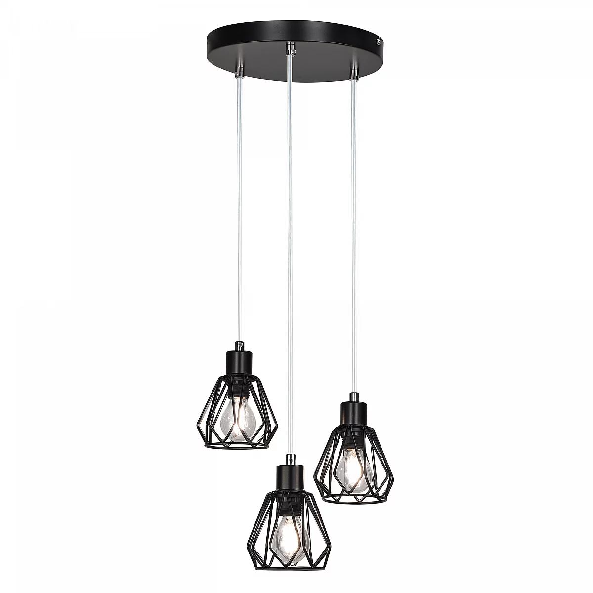 Visící lampa, černá/kov, OKIRA TYP 1