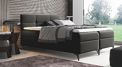 Postel FIGARO 180cm, vč.roštu, ÚP a matrace Horizon 77