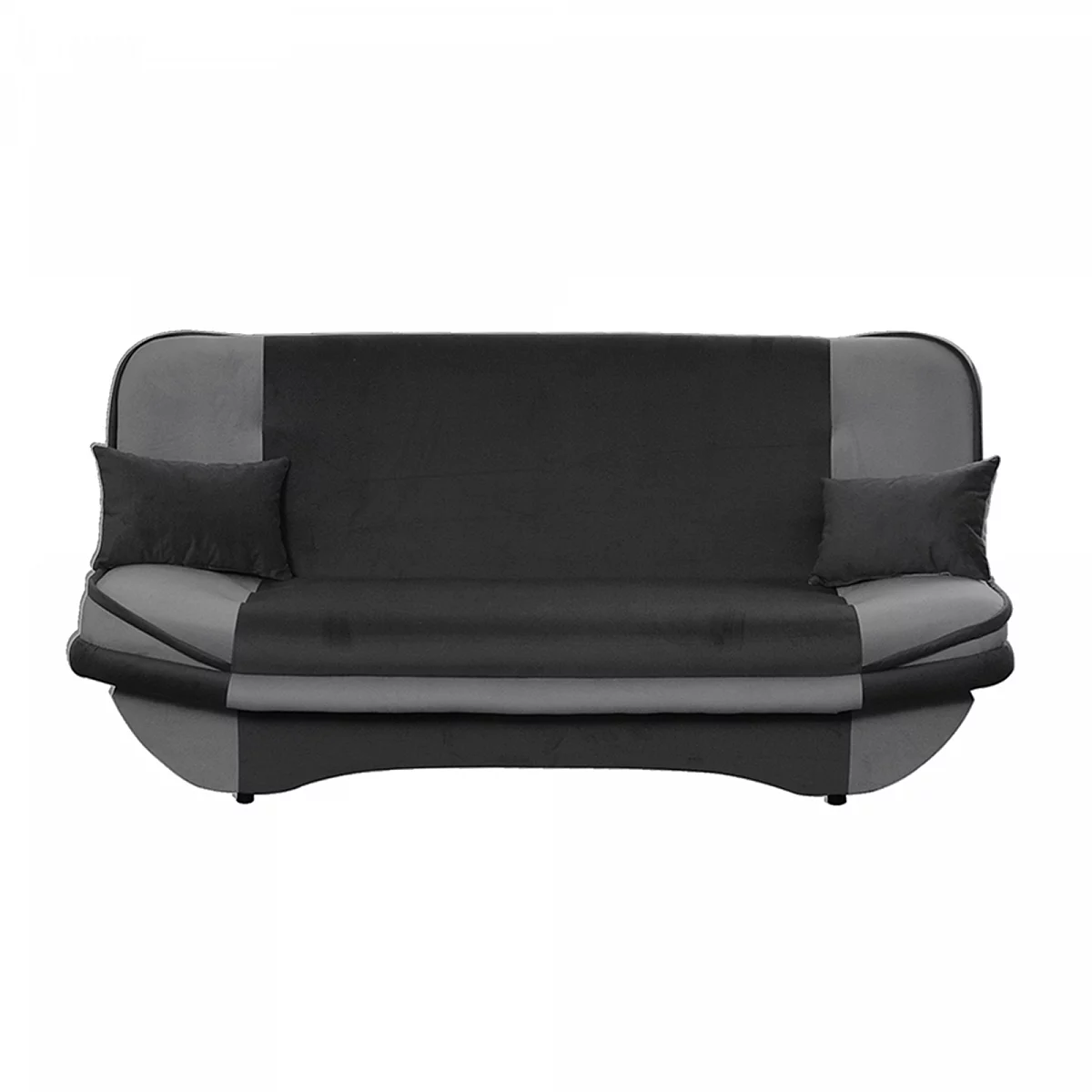 Rozkládací pohovka, světle šedá/tmavě šedá, GURU