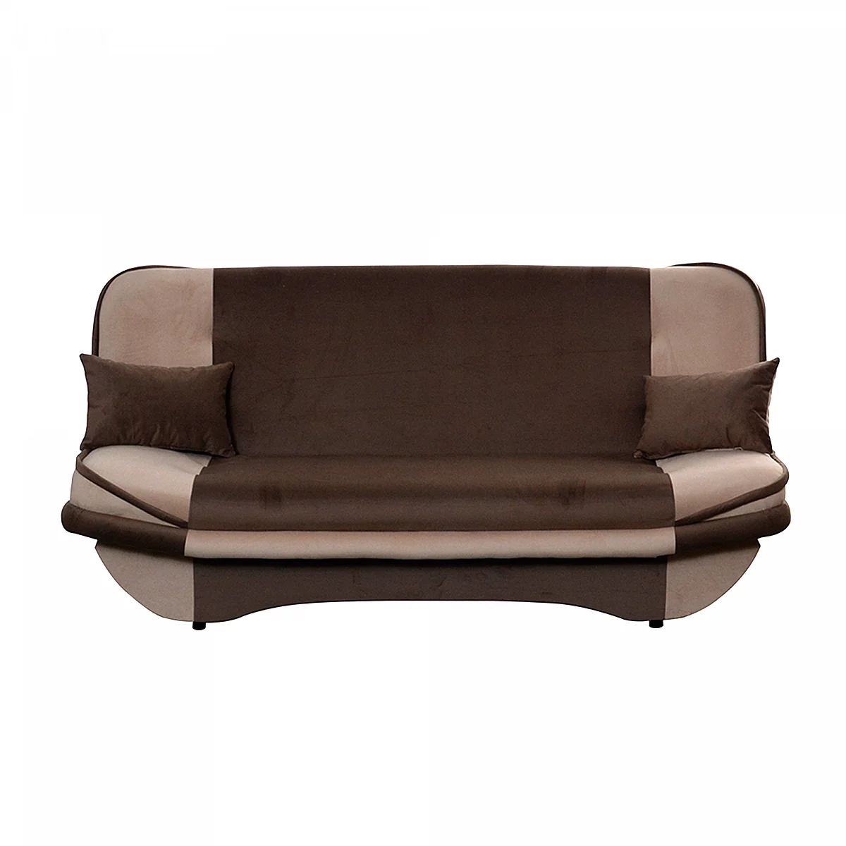 Rozkládací pohovka, šedohnědá Taupe/hnědá, GURU