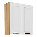 Horní skříňka, bílá/dub artisan, LULA 80 G-90 2 F