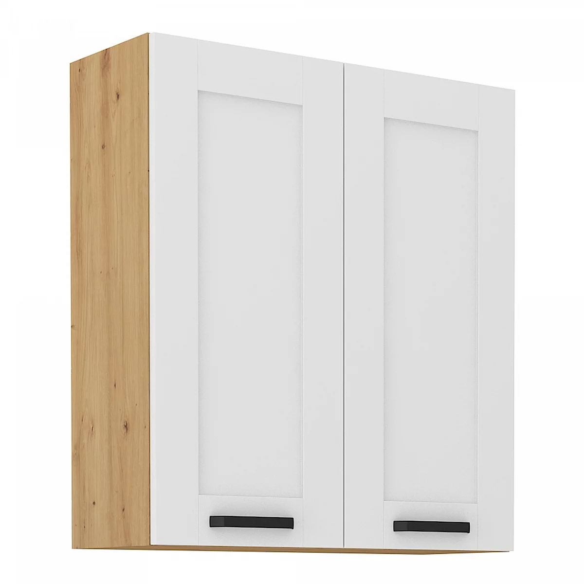 Horní skříňka, bílá/dub artisan, LULA 80 G-90 2 F