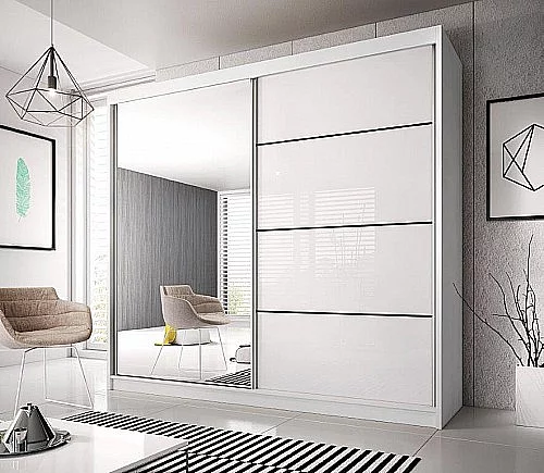 Šatní skříň MULTI 35 203 cm (M) bílá