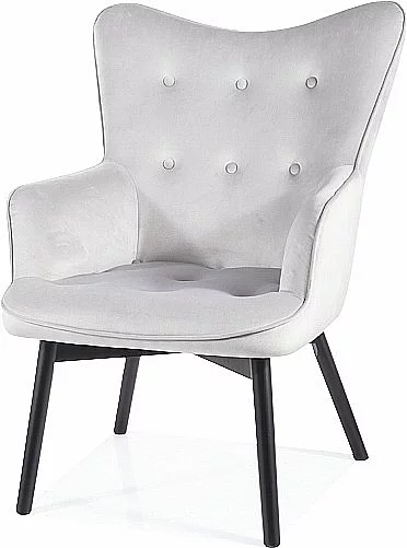 Jídelní židle KAREN VELVET bluvel 03 světle šedá