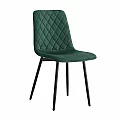 Jídelní židle, smaragdová Velvet látka/kov, DAMIA TYP 2